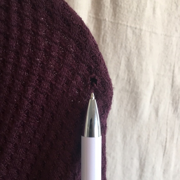 Three dots fireside shawl collar wrap top FLAW - Picture 7 of 8